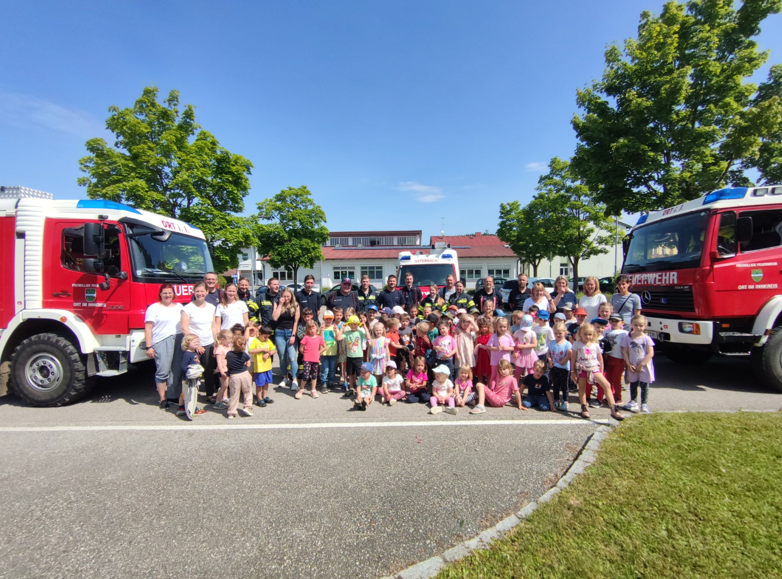 Feuerwehrübung im Kindergarten